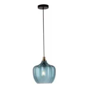 Image of Larissa Lighting - Larissa Polis Dome Ceiling Pendant Light Glass 1x E27 Max 40W