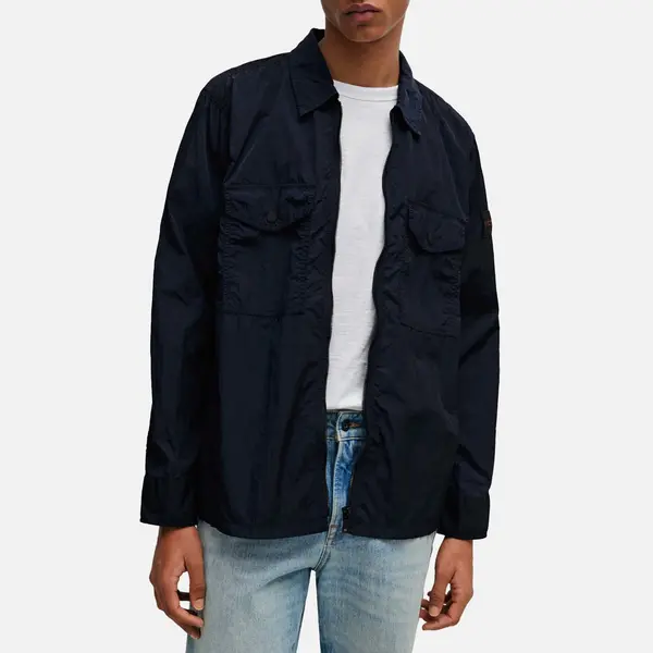 Image of Boss Orange Lovel Recycled Shell Zipped Shirt - L