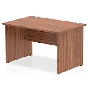 Image of Dynamic Rectangular Office Desk Walnut MFC Panel End Leg Walnut Colour Frame Impulse 1200 x 800 x 730mm
