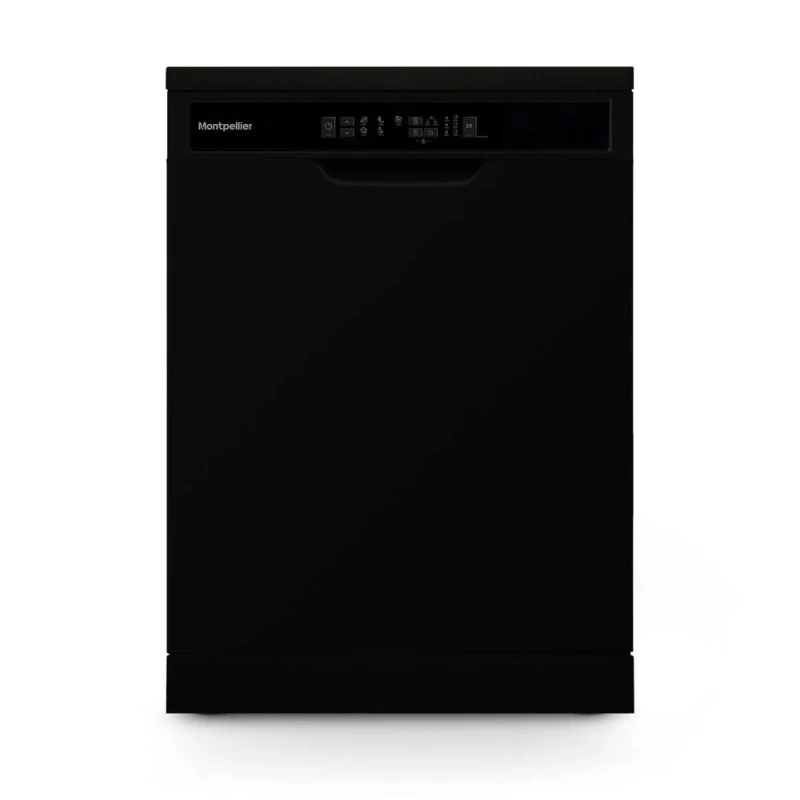 Image of Montpellier Black 13 Place Setting Dishwasher - Freestanding - D Energy Rating Black Unisex