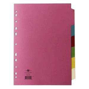 Image of Concord Divider 6-Part A4 160gsm Multicoloured 70699J6