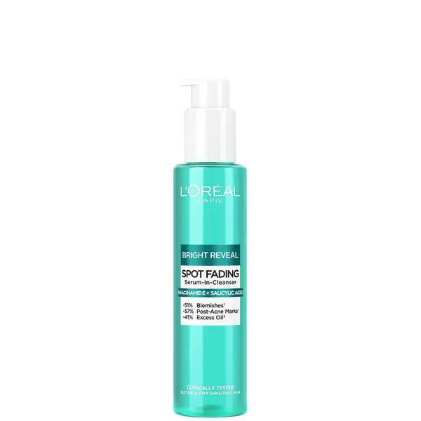 Image of LOreal Paris Bright Reveal Spot Fading Serum-in-Cleanser with Niacinamide and Salicylic Acid 150ml