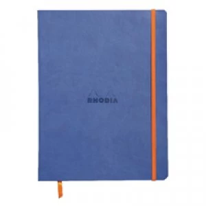 Image of Rhodiarama Soft Cover 190x250mm 160 Pages Sapphire Notebook 117508C