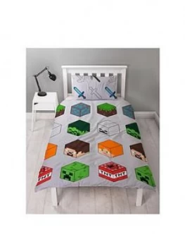 Image of Minecraft Pixel Duvet Cover Set