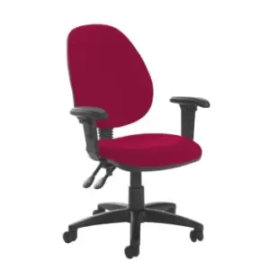 Image of Dams MTO Jota High Back PCB Operator Chair with Adjustable Arms - Ocean Blue