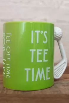 Image of Personalised Golf Mug Its Tee Time - Green