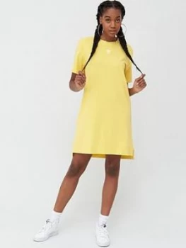 Image of adidas Originals Trefoil Dress - Yellow, Size 10, Women
