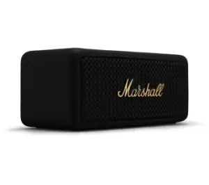 Image of MARSHALL Emberton II Portable Bluetooth Speaker - Black & Brass, Black,Gold
