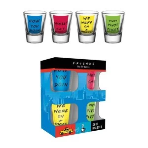 Image of Friends Quotes Shot Glasses