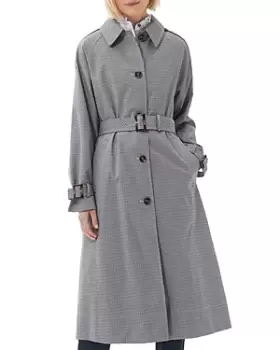 Image of Barbour Marie Check Showerproof Trench Coat
