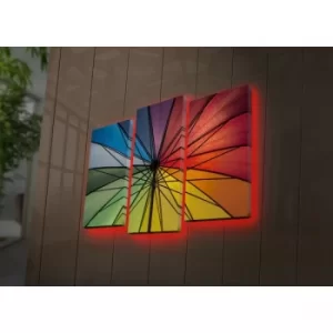 Image of 3PATDACT-10 Multicolor Decorative LED Lighted Canvas Painting (3 Pieces)