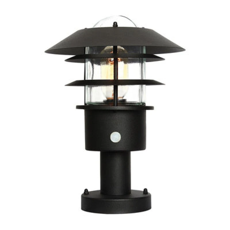 Image of Elstead Elstead Helsingor Outdoor Pedestal Light - Black