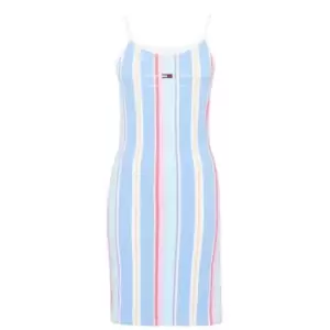 Image of Tommy Jeans Stripe Strap Dress - Multi