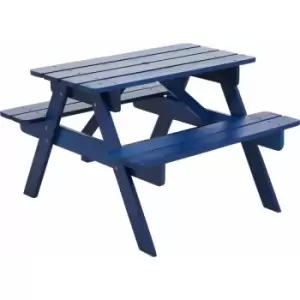 Image of Premier Housewares Brighton Blue Kids Picnic Bench