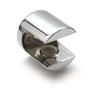 Image of GTV Small Plated Shelf Bracket Glass Shelf Support 6 - 10mm Thickness Shelves -