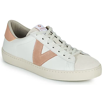 Image of Victoria BERLIN PIEL CONTRASTE womens Shoes Trainers in White,5,5.5,6.5,2.5