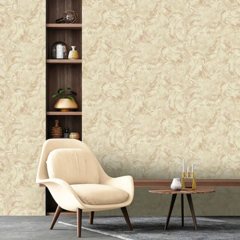 Image of Belgravia Decor Marble Textured Gold Wallpaper Gold