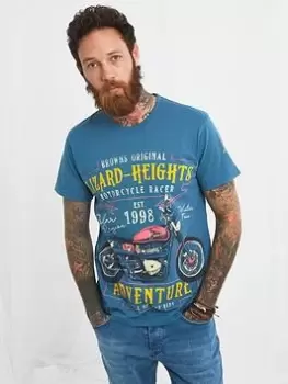 Image of Joe Browns Lizard Heights Tee, Slate, Size S, Men