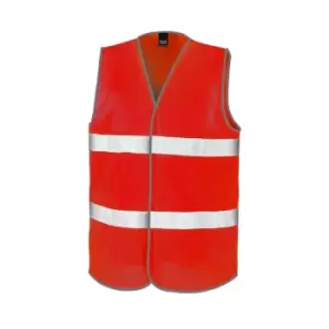 Image of Result Adults Unisex Safeguard Enhance Visibility Vest (2X/3XL) (Red)