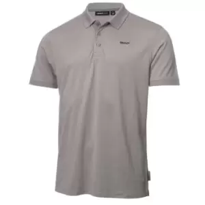 Image of DKNY Golf Golf Bronx Pique Polo - Silver