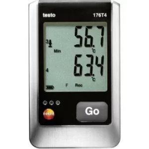 Image of testo 176 T4 Temperature data logger Unit of measurement Temperature -200 up to 1000 °C