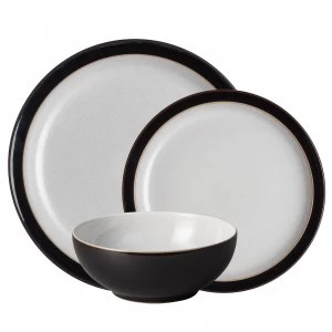 Image of Denby Elements Black 12 Piece Tableware Set