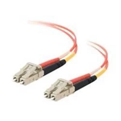 Image of C2G 2m LC/LC LSZH Duplex 50/125 Multimode Fibre Patch Cable - Orange