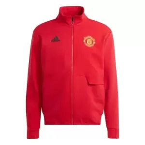 Image of adidas Manchester United Anthem Jacket 2023 2024 Adults - Red
