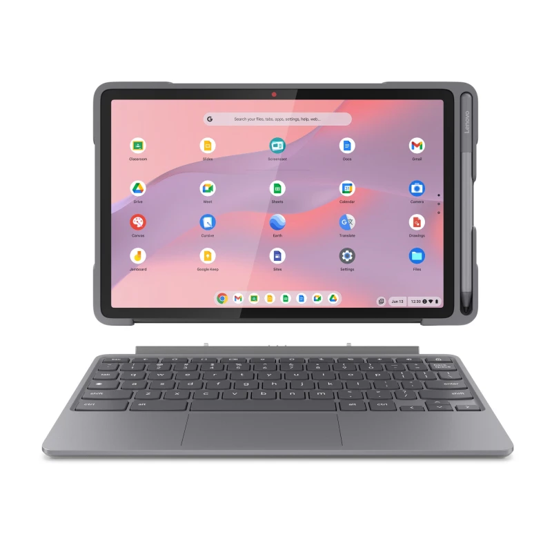 Image of Lenovo Chromebook Duet EDU G2 Mediatek 64GB 27.8cm (10.9") 8GB WiFi 6 (802.11ax) ChromeOS Grey 83HJ001AUK
