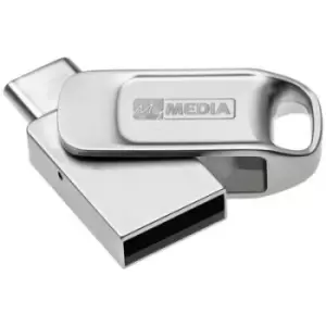 Image of Verbatim My Dual USB 2.0 /USB C Drive USB stick 64GB Silver 69267 USB 2.0, USB-C