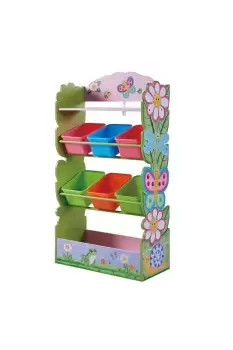 Image of Fantasy Fields Magic Garden Wooden Toy Storage Tidy Organiser