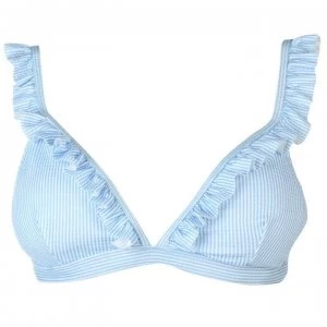 Image of SoulCal Frill Bikini Top Ladies - Stripes