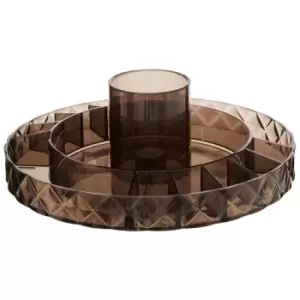 Image of Interiors by PH Round Transparent Diamond Organiser