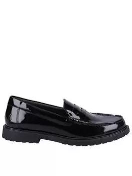 Image of Hush Puppies Verity Patent Slip On Loafer - Black, Size 4, Women