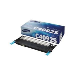 Image of Samsung CLT C4092S Cyan Standard Yield Toner Cartridge SU005A