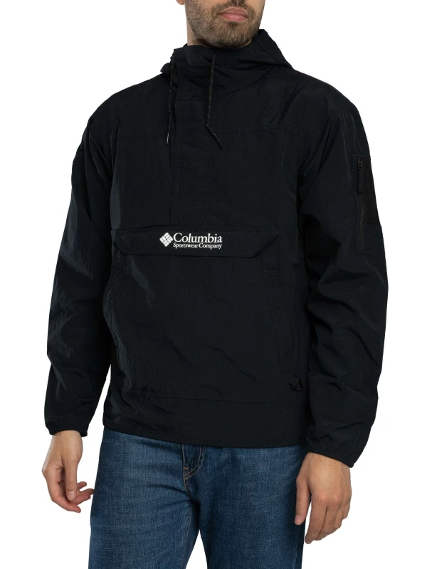 Image of Columbia Challenger Windbreaker Anorak Jacket Black L