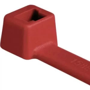 Image of HellermannTyton 111-03004 T30R-PA66-RD Cable tie 150 mm 3.50 mm Red Weatherproof 100 pc(s)