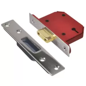 Image of Union - Strongbolt 5 Lever Deadlock 3'' - Stainless Steel - Stainless Steel