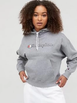 Image of Champion Hooded Sweatshirt - Grey
