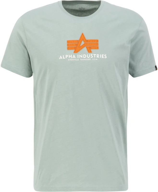 Image of Alpha Industries Basic Rubber T-Shirt, green, Size S for Men