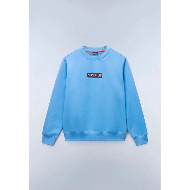 Image of Napapijri French terry sweatshirt Napapijri Sol Bleu Male M