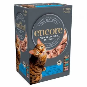 Image of Encore Fish Selection in Jelly Cat Food 5 x 50g