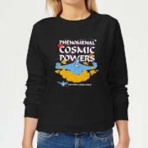 Image of Disney Aladdin Phenomenal Cosmic Power Womens Sweatshirt - Black - S