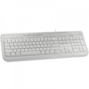 Image of Microsoft Wired Keyboard 600 USB Keyboard German, QWERTZ, Windows Grey Splashproof