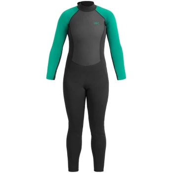 Image of Womens Sailfin Long Wetsuit - XLarge - Black/Aqua - UB