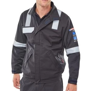 Image of Click Arc Two Tone Woven Jacket Small Navy Blue Ref CArc920NS Up to 3