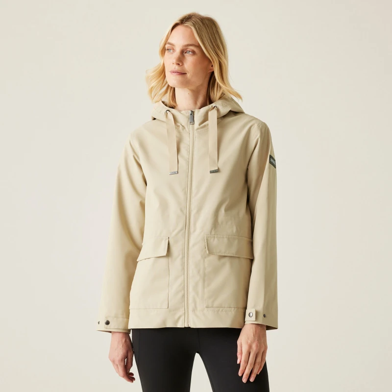 Image of Regatta Womens Otilie Isotex Waterproof Breathable Jacket White Pepper female 18