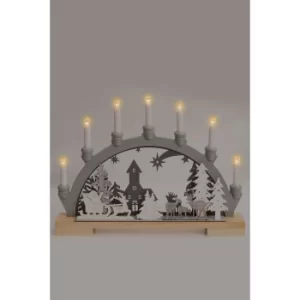 Image of Wooden Festive Candle Bridge