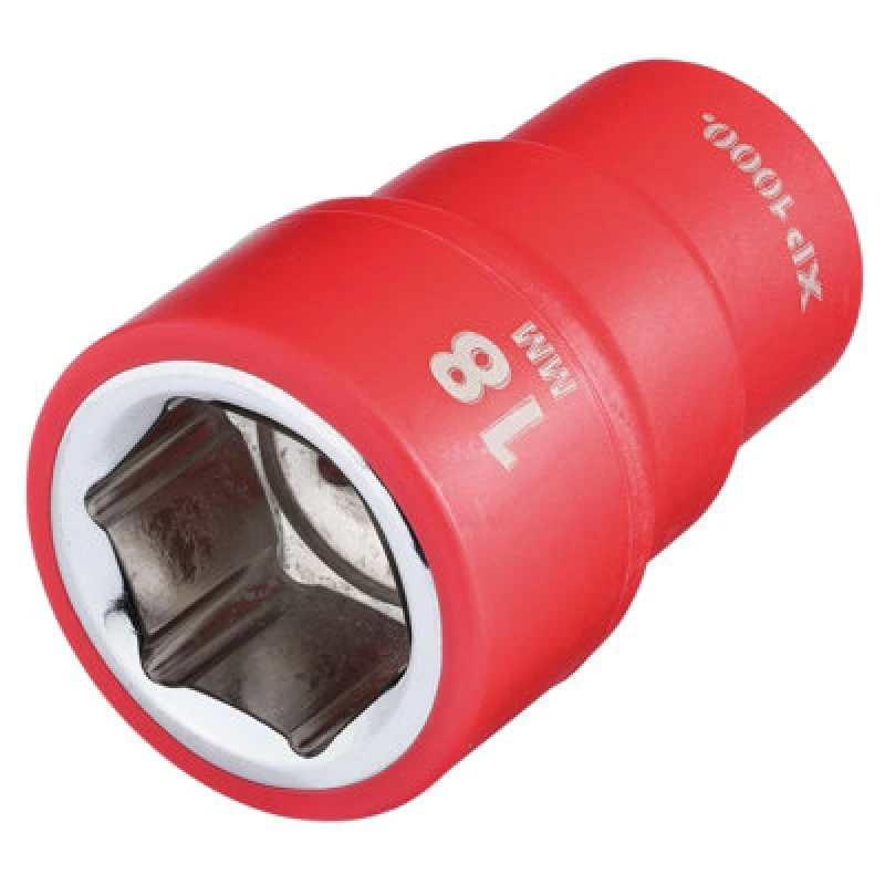 Image of Draper XP1000 3/8" Drive VDE Insulated Hexagon Socket 17654 Drive: 3/8"