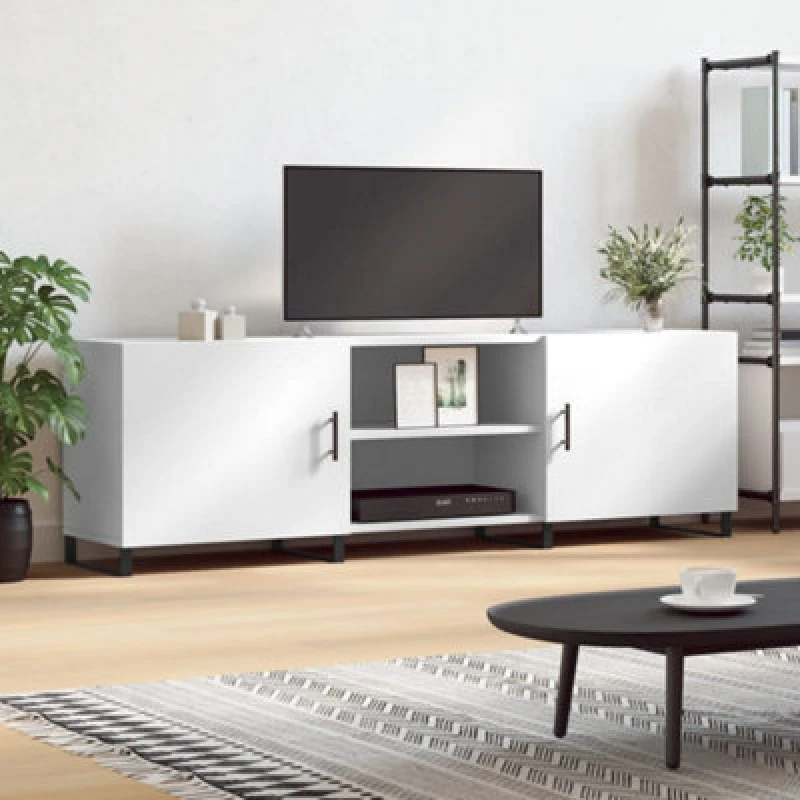 Image of vidaXL TV Cabinet Grey Sonoma 80x36x50cm Engineered Wood, Grey 828986